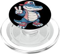 Costume d'alligator Impertinent pour Les Amateurs de Dessins animés et de Casquettes PopSockets PopGrip pour MagSafe