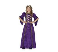Costume - Dame médiévale violet - Fille 10-12 ans - Déguisement spécial - Robe incluse 7-9 ans