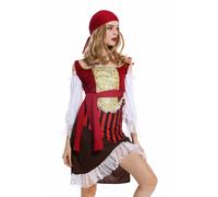 Costume Dames Femmes Carnaval Femme Pirate Mariée Pirate Gr. S W-0081