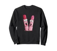 Costume d'amitié Amusant et Girly Rouge à lèvres Sweatshirt