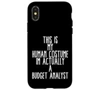 Costume d'analyste du Budget des Affaires Coque pour iPhone X/XS