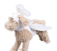 Costume d'ange pour Chiens | Vêtements pour Chiens pour Halloween - Ensemble De Costumes pour Animaux De Compagnie D’Halloween, Ailes De Fée pour Chiens Légères, Ensemble De Costumes pour Chiens,