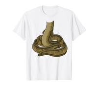 Costume d'anguille Halloween Créature Océan T-Shirt Graphique avec Valeur, Homme, Blanc, L