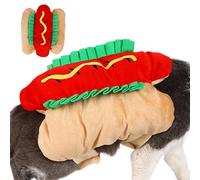 Costume d'animal De Compagnie De Hot-Dog, Costume d'halloween De Hot-Dog pour Animaux De Compagnie,Costume De Hamburger Chaud d'hiver Cosplay Drôle | Manteau De Nourriture De Cosplay Multifonctionnel