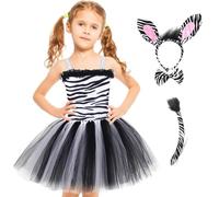Costume d'animal de la jungle pour filles, vêtements de safari pour enfants, vêtements de fête, vêtements d'animation | Adorable tenue amusante pour anniversaire, jeu d'acteur, événements d'intérieur