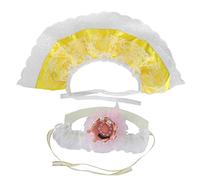 Costume d'anniversaire pour Animal de Compagnie, Mignon Petit Cochon, Ensemble de Princesse, écharpe en Dentelle, Chapeau Couronne, Fourniture pour Animaux de Compagnie, Joli (Jaune)