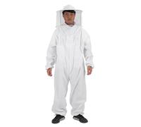 Costume D'apiculteur - Coton, Vêtements D'apiculture | Veste D'apiculture Professionnelle - Combinaison De Protection Complète Avec Voile Rond - Fournitures Apicoles Pour Hommes Et Femmes, Légère, Rés