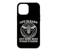 Costume d'apiculteur éventail d'abeilles Motif nid d'abeille Coque pour iPhone 12 Pro Max