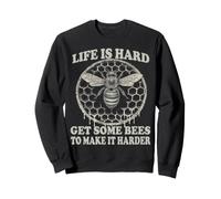 Costume d'apiculteur éventail d'abeilles Motif nid d'abeille Sweatshirt