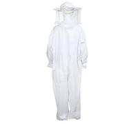 Costume d'apiculteur - Tenue d'apiculture professionnelle en coton Xxl avec voile rond, tissu apicole | Combinaison de protection contre les abeilles pour la récolte du miel, débutants experts et en t
