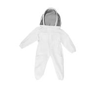 Costume d'apiculture, Costume d'abeille for enfants, combinaison une pièce Anti-abeille avec capuche en voile, vêtements de protection for(blanc,Medium)