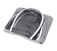 Costume d'apiculture Une pièce, vêtements de Protection, Smock, Double Fermeture éclair, Fournitures pour Apiculteur, Gris (XL)