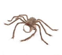 Costume d'araignée d'Halloween pour chien et chat - Costume amusant de tarentule géante pour animal domestique avec harnais de selle réglable, tissu feutre confortable, vêtements de costumade pour