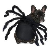 Costume d'araignée géante en Fourrure pour Chats et Chiens de Petite et Moyenne Taille - Costume d'halloween pour déguisement, Festival, Cosplay (Taille S)