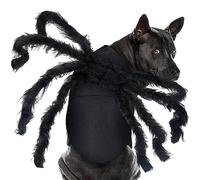 Costume d'araignée géante en Fourrure pour Chats et Chiens de Petite et Moyenne Taille - Costume d'halloween pour déguisement, Festival, Cosplay (Taille L)