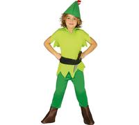 Costume d'archer de conte de fées Aventure fantastique Enfants Carnaval Robin Talent Fête Mousquetaire Tenue Forêt royale enchantée Monde féerique, Taille : 110/116 Couleur : Vert