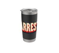 Costume d'arrestation amusant pour garçons et filles Gobelet isotherme en acier inoxydable double paroi