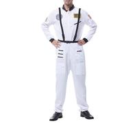 Costume d'astronaute unisexe pour adulte - Costume de Mardi Gras pour fête de groupe, spectacles de scène, combinaison intégrale de style aviateur, événements à thème, jeux de rôle et carnaval
