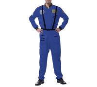 Costume d'astronaute unisexe pour adulte - Costume de Mardi Gras pour fête de groupe, spectacles de scène, combinaison intégrale de style aviateur, événements à thème, jeux de rôle et carnaval