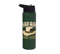 Costume d'aventure africaine Safari Stainless Steel Insulated Water Bottle