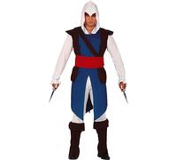 Costume d'aventurier historique Guerrier médiéval Capuche Carnaval Héros Vêtements élégants Armure Carnaval Vêtements mystiques, Taille : 48 - 50 (M)