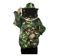 Costume d'culteur pliable, ensemble de voile, combinaison de protection for culteur à Double fermeture éclair, vêtements anti-abeilles avec chapeau Fournitures pour apiculteurs(1 UK)