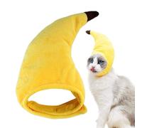 Costume de banane pour chien, adorable chapeau d'Halloween pour chat | Vêtements d'Halloween amusants, chapeau banane créatif, costume réglable pour animaux de compagnie pour chats, chatons, chiots