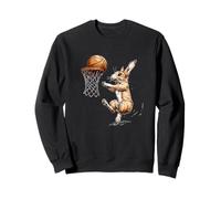 Costume de basket-ball amusant de lapin Sweatshirt