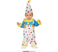 costume de bébé clown coloré, taille:86/92