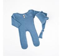 Costume De Bébé Imbibé Pour Fille Et Garçon,Accessoires De Photographie De Nouveau-Né,Vêtements De Naissance,Tenue Photo,Barboteuse Pour Bébés Et Hommes,Article 0 Moi - Type Cy461 Dark Blue-Newborn