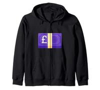 Costume de Billets de Banque en Livre Sterling de 20 £ Sweat à Capuche