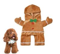 Costume de Bonhomme en d'épice Qui Marche - Tenue Mignonne de Bonhomme en d'épice pour Chiens | Vêtements de Noël en d'épices idéaux pour Les rassemblements festifs, Les fêtes et Les cé