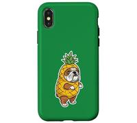 Costume de Bouledogue en Ananas Humoristique pour Chien Coque pour iPhone X/XS
