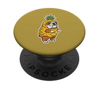 Costume de Bouledogue en Ananas Humoristique pour Chien PopSockets PopGrip Adhésif