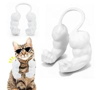 Costume de bras musclé pour chat imprimé en 3D, accessoire amusant pour Halloween et anniversaires, bras blancs géants hilarants pour chats, chatons, fournitures de fête, poses sur les réseaux sociaux