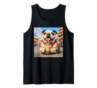 Costume de Bulldog Vintage Amusant pour garçons et Filles Débardeur