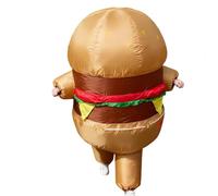 Costume de Burger Gonflable - 1 Unité Blow Up Cosplay Accessoires | Robe de soirée pour hommes et femmes, tenue professionnelle, haute résistance, robuste et Durable, élément d'équipement, pièce de Di