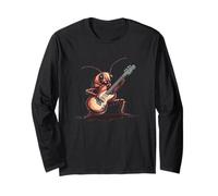 Costume de cafard humoristique avec guitare électrique Manche Longue