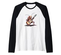 Costume de cafard humoristique avec guitare électrique Manche Raglan