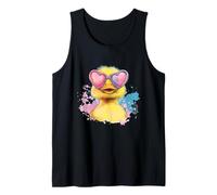Costume de canard vibrant avec lunettes en forme de cœur Débardeur