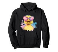 Costume de canard vibrant avec lunettes en forme de cœur Sweat à Capuche