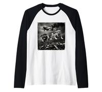 Costume de Carlin drôle pour garçons et Filles rétro Meme Parachutiste Parachutiste Manche Raglan