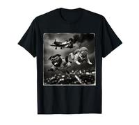 Costume de Carlin drôle pour garçons et Filles rétro Meme Parachutiste Parachutiste T-Shirt