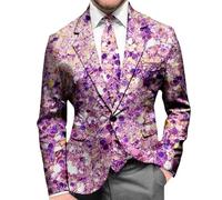 Costume de carnaval 2026 avec paillettes - Veste de soirée formelle - Coupe ajustée - Alternative moderne pour les événements de gala, autre, 3XL