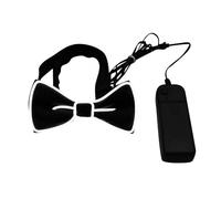 Costume de carnaval 2026 pour homme avec nœud papillon lumineux à LED