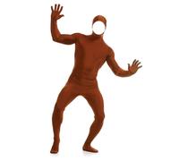 Costume de Carnaval, Deguisement Seconde Peau Orange Noir, Combinaison Intégrale pour Homme et Femme, Costume de Photographie complète du Corps Accessoire Halloween Carnaval Cosplay de Fete XS-XXL