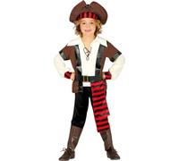 Costume de carnaval Pirate des sept mers Aventure du pirate, taille : 140/146 Couleur : brun