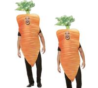 Costume De Carotte Orange De Noël Pour Adultes Tenue De Fête Amusante