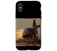 Costume de Casque Militaire tragique pour Les Amateurs de Graphiques symboliques Coque pour iPhone X/XS