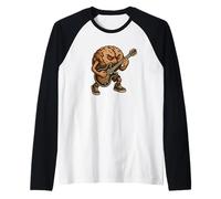 Costume de Cerveau Amusant avec Guitare électrique pour Les Amateurs de Rock Manche Raglan